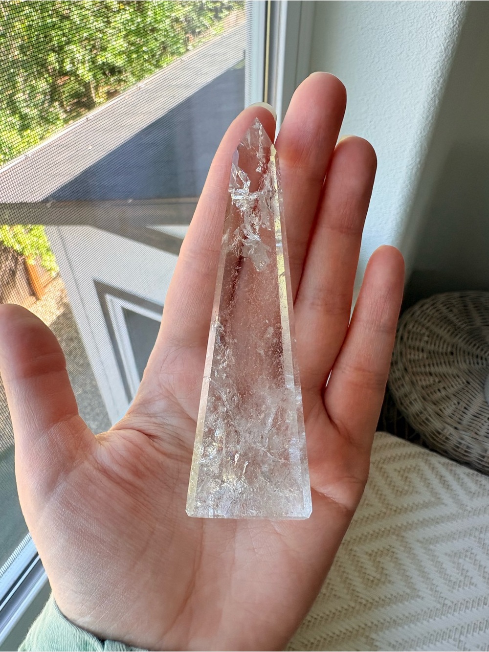 Clear Quartz Crystal Obelisk